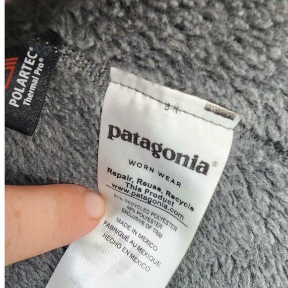 Patagonia T-Snap Pullover Size Medium Dark Grey Green - Picture 7 of 8